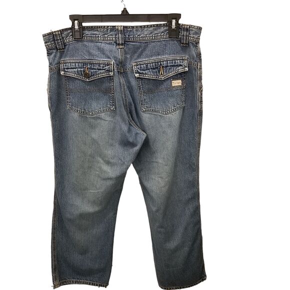 Old Navy Womens Size 12 Blue Solid Capri Denim Jeans - Picture 9 of 9